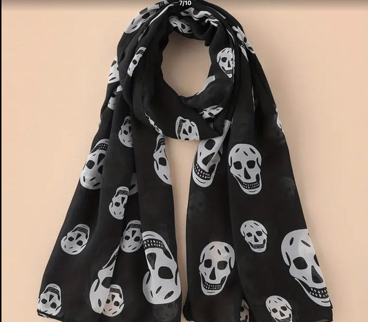 Skull scarf men/women