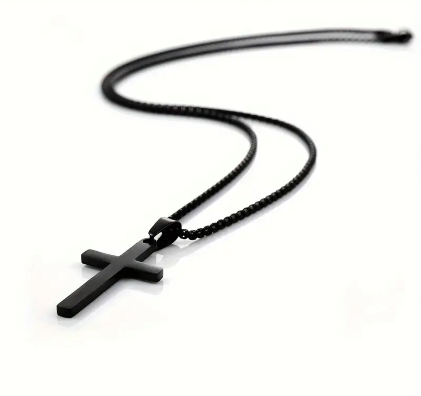 Fashion Stainless Steel Cross Pendant Necklace For Men